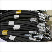High Strength Flexible Black Color Hydraulic Hose For Industrial Usage