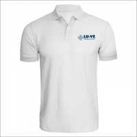 White Promotional Collar T-Shirt