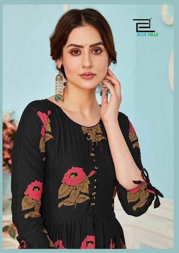 Calendar Vol  3 Rayon Center Cut Printed Kurtis Collection