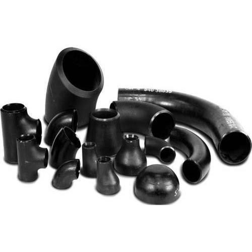 CS Pipe Fitting - Carbon Steel, Round Shape 1/2" to 24" Diameter | Black Finish, Durable Design