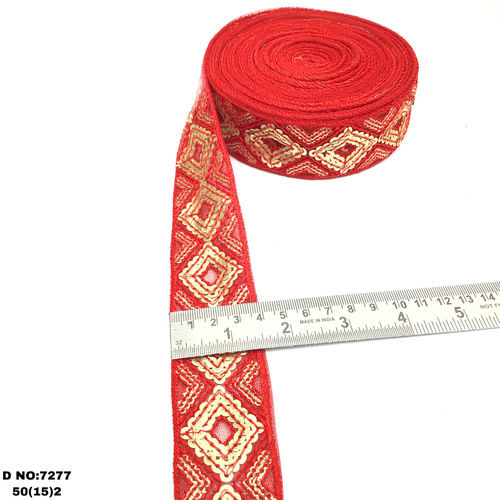 Red Net Embroidery Laces