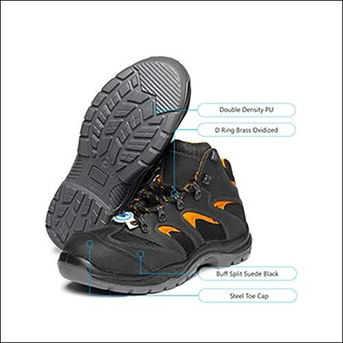 Black High Ankle Attitude Safety Shoes