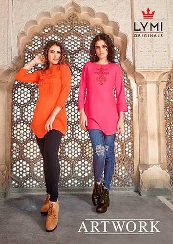 Artwork Embroidery Work Tops Catalogue Set