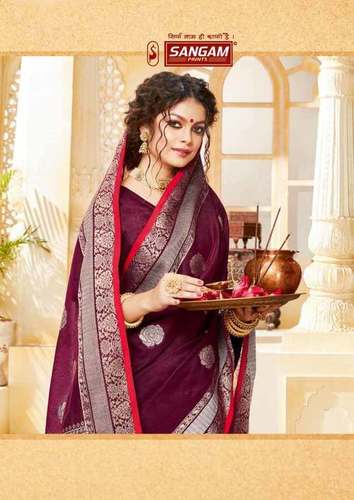 No Fade Indian Handloom Whoesale Saree Catlogue Set