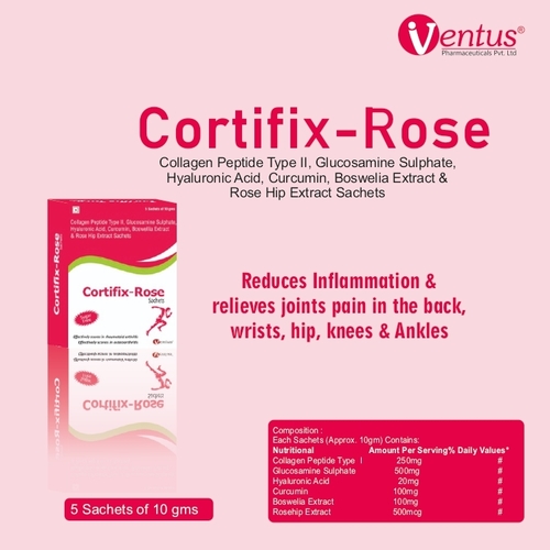 COLLAGEN PEPTIDE TYPE 11 GLUCOSAMINE SULPHATE HYALURONIC ACID CURCUMIN BOSWELLIA AND ROSE HIP EXTRACT