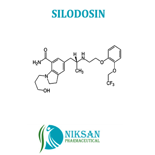 Silodosin - C25H32F3N3O4, CAS No: 160970-54-7 | 99% Pure, 8mg Dosage for Enlarged Prostate Treatment, White to Off-White Powder