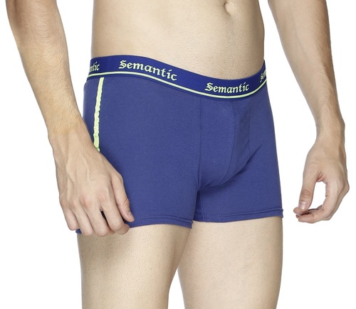 Semantic Men's Cotton Fancy Tape Designer Royal Trunks