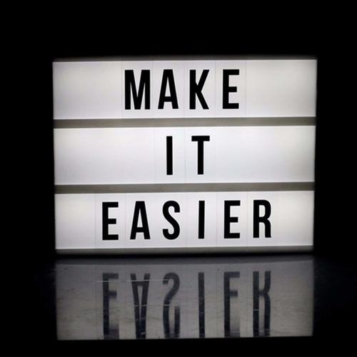Cinema Light Box with 96 Letters and Symbols - DIY Cinematic LED Light Box Free Combination (A6 Size) White/Black