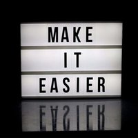 White + Black Cinema Light Box With 96 Letters And Symbols - Diy Cinematic Led Light Box Free Combination (a6 Size) White/black