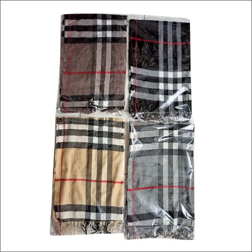 Wool Check Woolen Mufflers