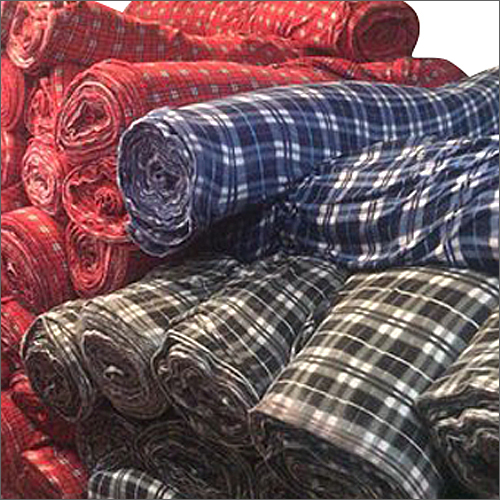Washable Woolen Check Fabric