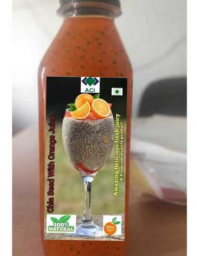 Chia Seed With Organge Juice Packaging: Bottle