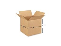Box Brother 3 Ply Brown Corrugated Box Packing Box  Length 4 Inch Width 4 Inch Height 4 Inch