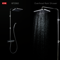 Overhead Rain Shower Set (Square/Chrome)