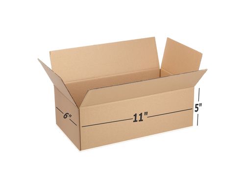 Box Brother 3 Ply Brown Corrugated Box Packing Box  Length 11 Inch Width 6 Inch Height 5 Inch