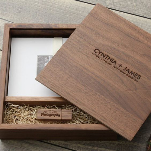 Wooden Album Box - Customized Size | Premium Quality Wood, Ideal for Birthday Gifts and Home Decoration, Perfect for Wedding Decoration