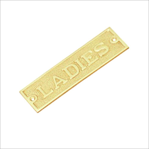 Brass Written Signs Plate