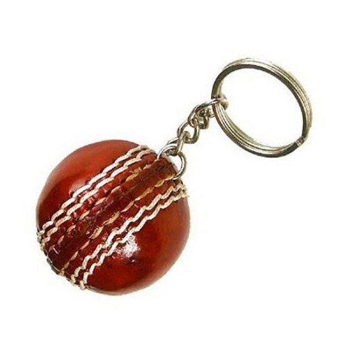 Miniature Leather Ball Key Chain
