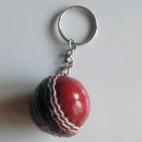 Miniature Leather Key Ring Ball