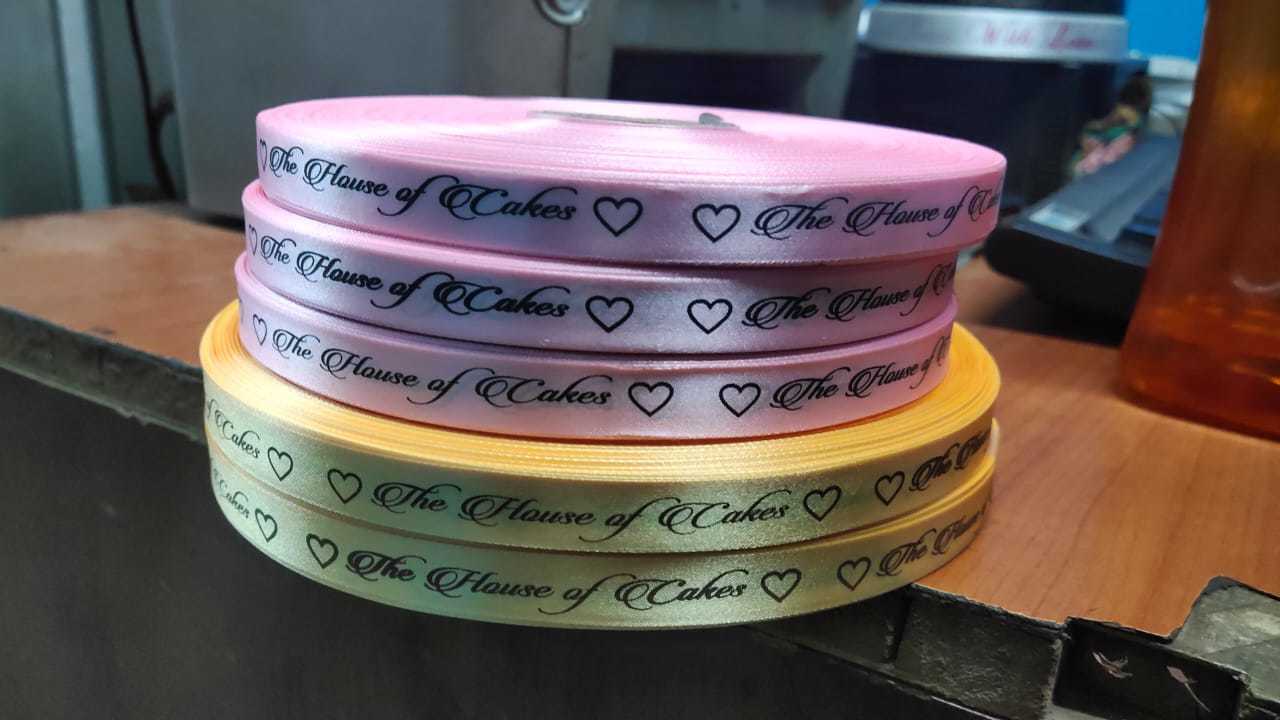 0.5 inch Satin Ribbon Printed