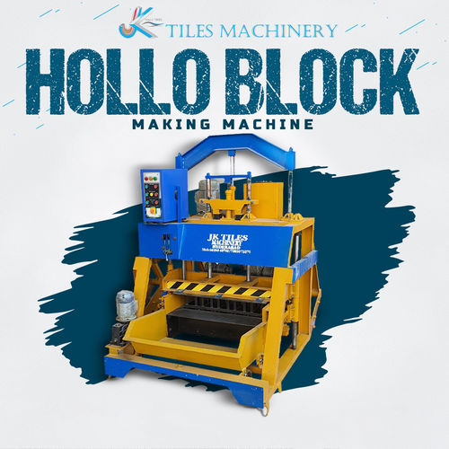 Yellow Mild Steel Hollow Blocks Making Machine