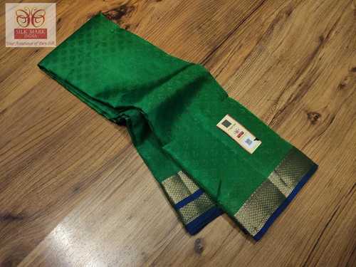 Green With Blue Rich Pallu Kanjivaram Silk Saree