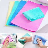 Magic Towel - Microfiber, 30 X 30 Cm, Blue | Durable, Highly Absorbent, Lint Free, Quick Drying, Soft Texture, Machine Washable, Reusable, 5 Pieces