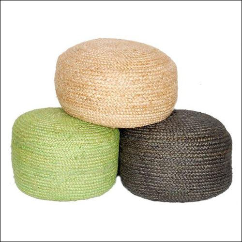 100% Natural Jute Poufs