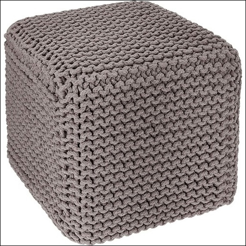 Cotton Knitted Poufs