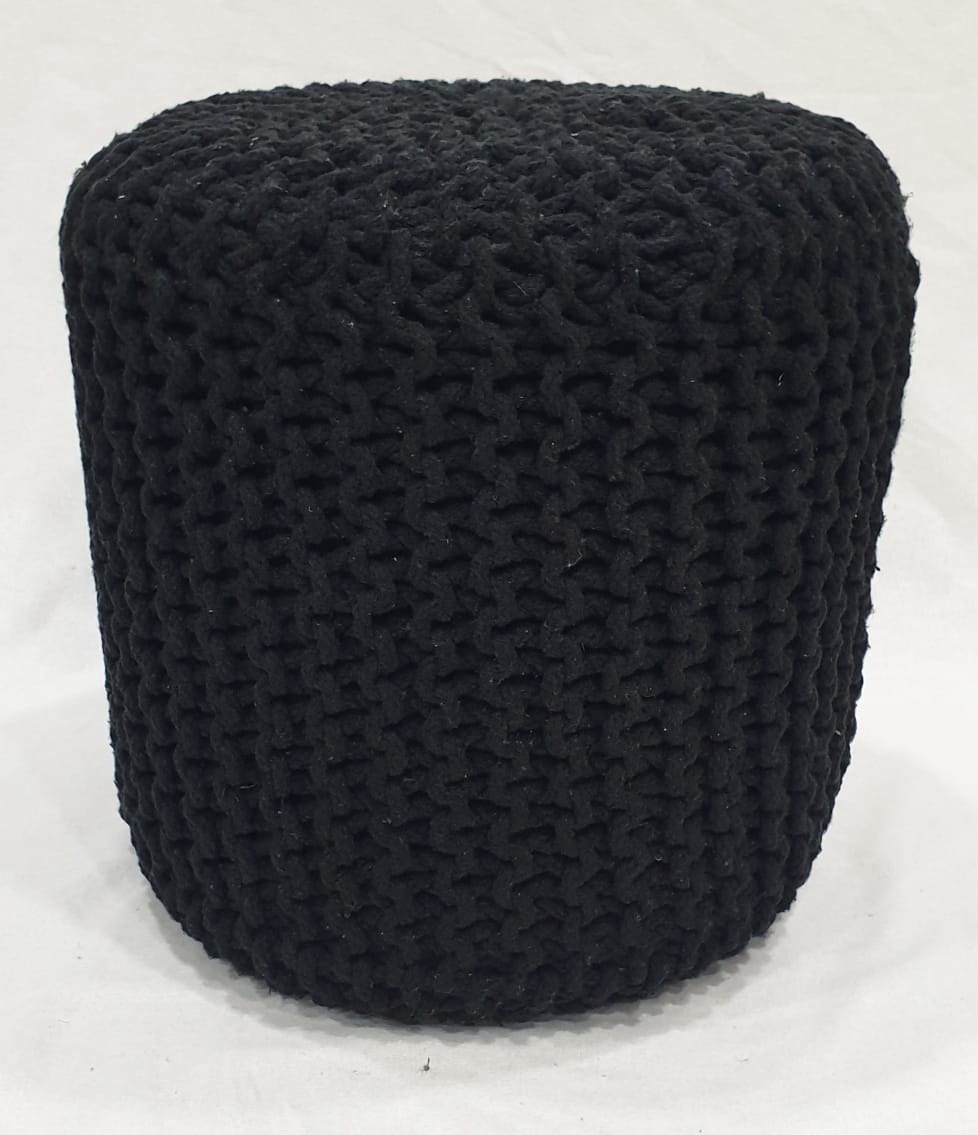 Cotton Knitted Poufs