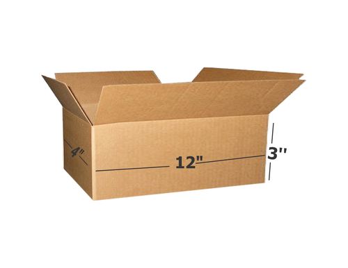Box Brother 3 Ply Brown Corrugated Box Packing box Size: 12x4x3 Length 12 inch Width 4 inch Height 3 inch