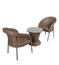 TABLE CHAIR SET (BROWN)