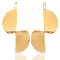 Stylish Gold Twist Statement Stud Earrings For Women and Girls