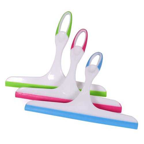 GLASS WIPER - Silicone Rubber Blade, 10-15cm | Compact Size, Multi-Use, Non-Slip Design, Easy Grip Handle, Effective Cleaning for Smooth Surfaces