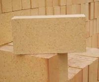 Refractory Fire Clay Bricks - High Density, Rectangular Shape, Tan Color | Excellent Resistance to Spalling, Low Porosity and High Refractoriness for Cement Plants