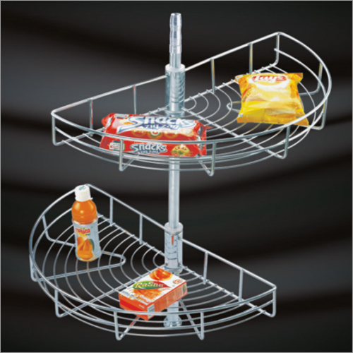 D Tray Kitchen Unit - Stainless Steel | Versatile Storage Solution for Corner Cabinets in Multiple Sizes
