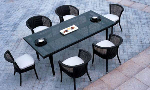 DINING SET(BLACK)