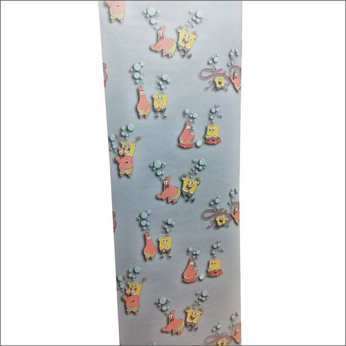 Cartoon Printed Vinyl Wallpaper Size: 25 M