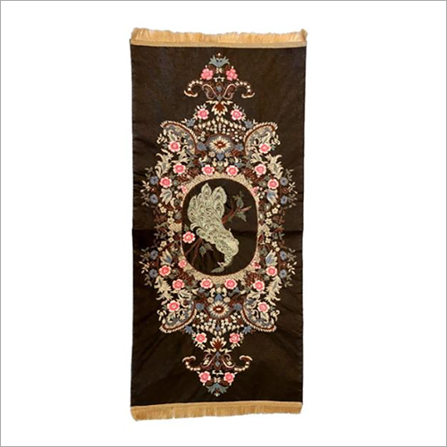 14.5 X 35 Inch Embroidered Cork Leather Runner