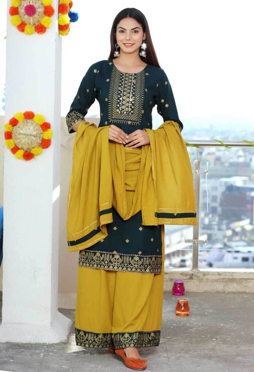 Fancy Rayon Kurtis Catalogue Set Garment