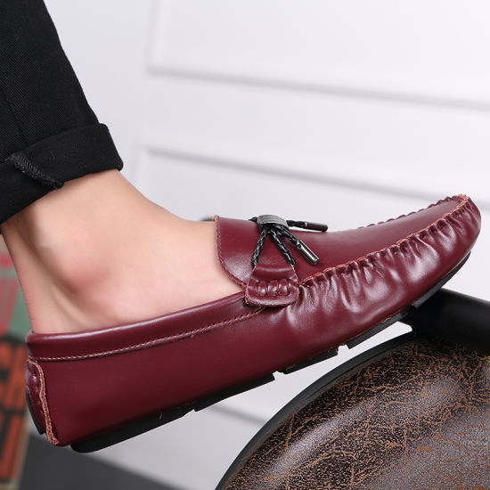 Leather Loafer Synthetic Fabric