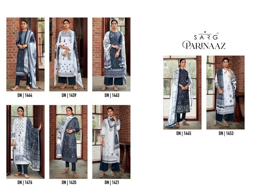 Parinaaz Bemberg Dupatta Salwar Suits Catalogue