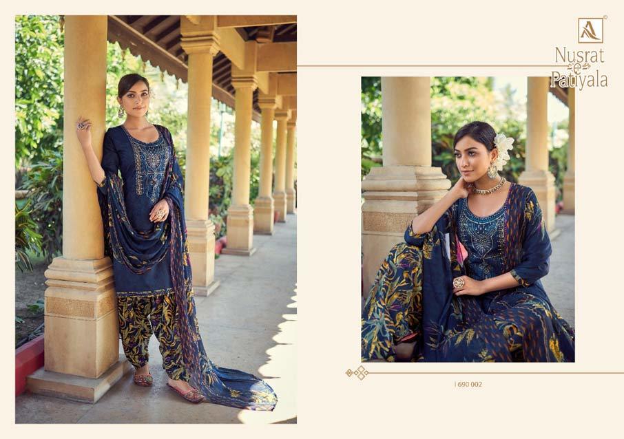 Nusrat  E  Patiala Digital Printed Suits Collection