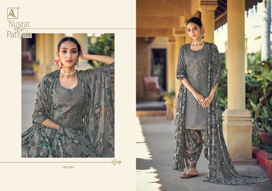 Nusrat  E  Patiala Digital Printed Suits Collection