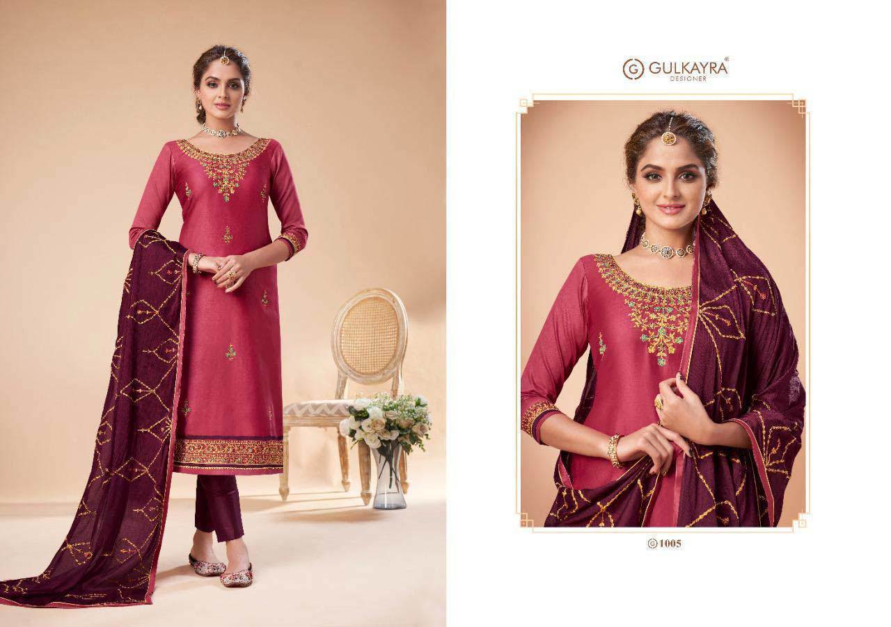 Subriti Jam Silk Salwar Suit Catalogue Wholesale