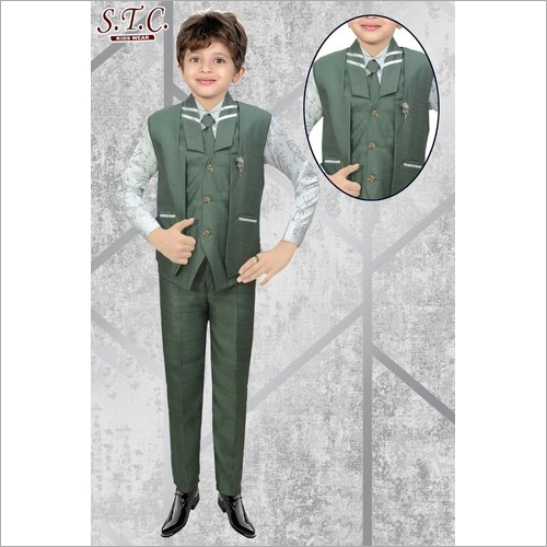 Kids Fancy Green Suits