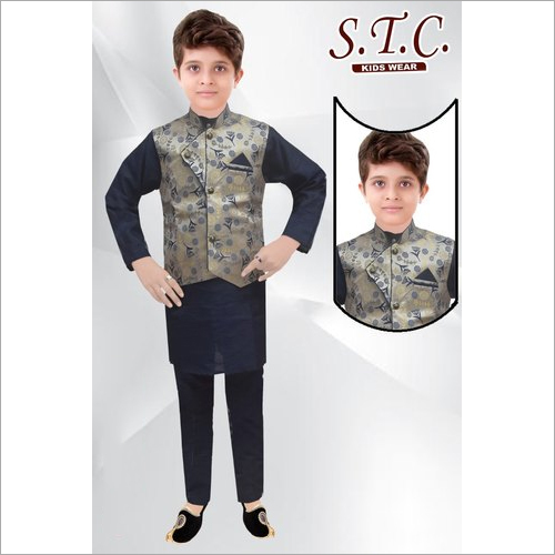 Kids Ethnic Jacket Kurta