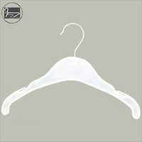 Children Clothes Hanger - Plastic, 13 Inch, White | Ideal For Kids' Dresses, Wrinkle-free Presentation, Superior Quality And Durability