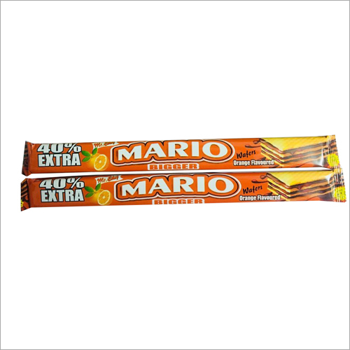 Orange Flavoured Mario Bigger Wafers Fat Contains (%): Nil Percentage ( % )