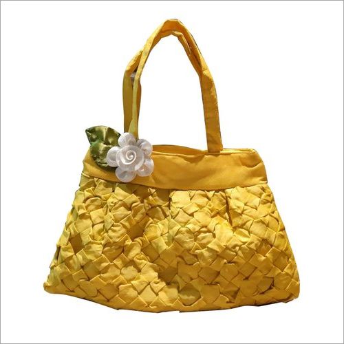 Ladies Yellow  Hand Bag